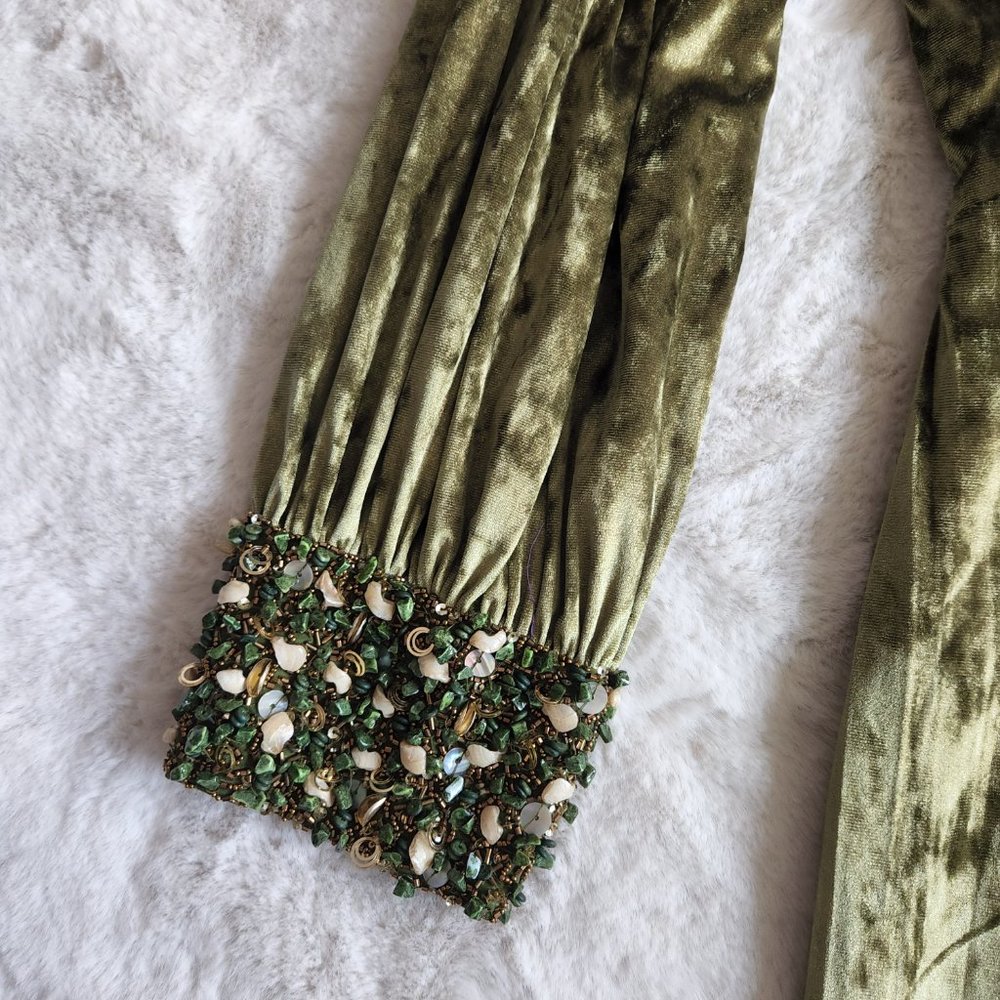 Anthropologie Nirmooha One-Shoulder Velvet Mini Dress - Picture 6 of 16